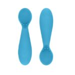 EZPZ 2бр. обучителни силиконови лъжици Tiny Spoon Blue