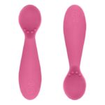 EZPZ 2бр. обучителни силиконови лъжици Tiny Spoon Pink