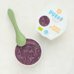 Био пюре от сливи, ябълки и елда