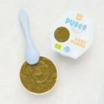 Био пюре от ябълки, спанак и авокадо